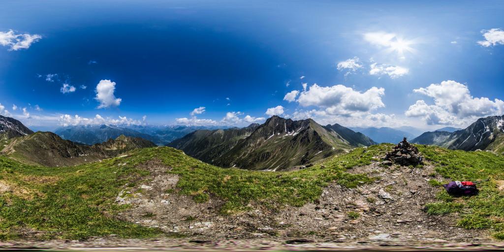 Photo 360° peak Pfandlspitz/peak Pegno